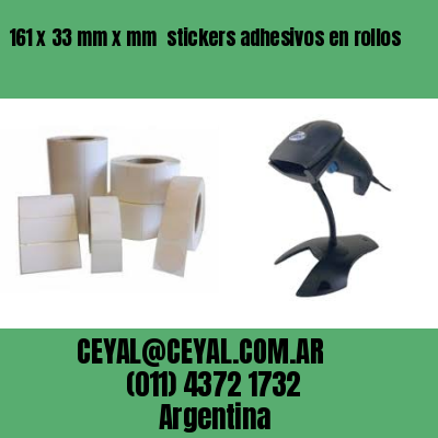 161 x 33 mm x mm  stickers adhesivos en rollos
