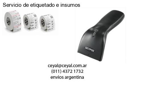 Servicio de etiquetado e insumos