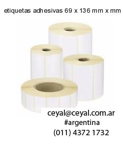 etiquetas adhesivas 69 x 136 mm x mm