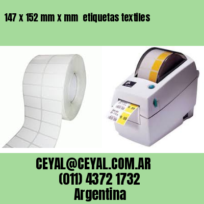 147 x 152 mm x mm  etiquetas textiles