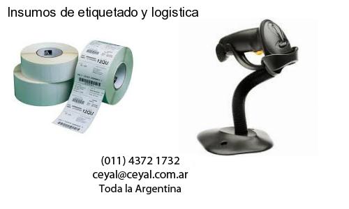 Insumos de etiquetado y logistica