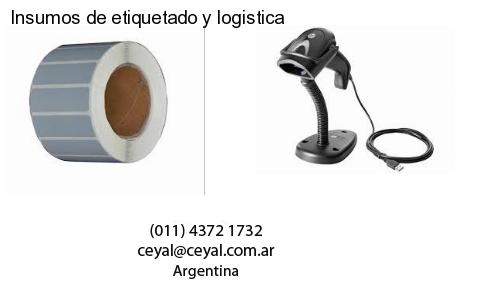 Insumos de etiquetado y logistica