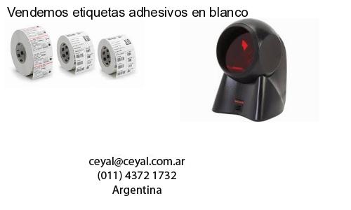 Vendemos etiquetas adhesivos en blanco