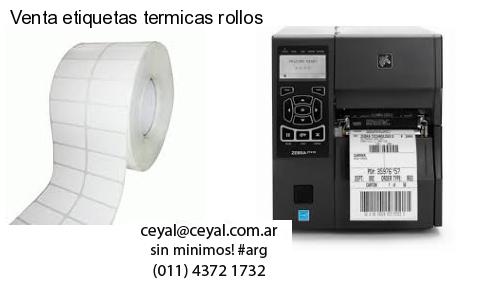 Venta etiquetas termicas rollos