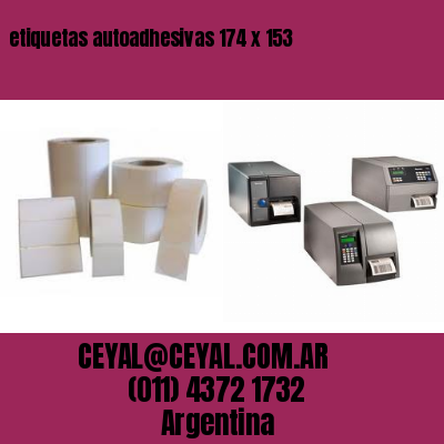 etiquetas autoadhesivas 174 x 153