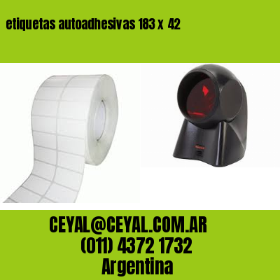 etiquetas autoadhesivas 183 x 42