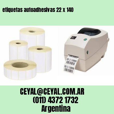 etiquetas autoadhesivas 22 x 140