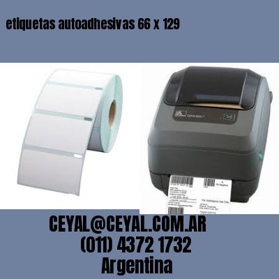 etiquetas autoadhesivas 66 x 129