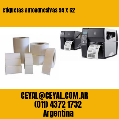 etiquetas autoadhesivas 94 x 62