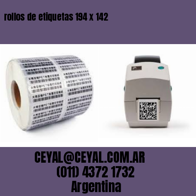 rollos de etiquetas 194 x 142