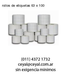 rollos de etiquetas 63 x 100