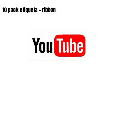 10 pack etiqueta   ribbon