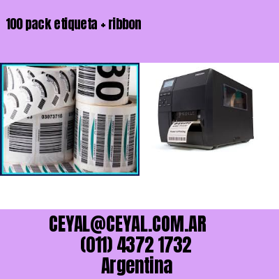 100 pack etiqueta   ribbon