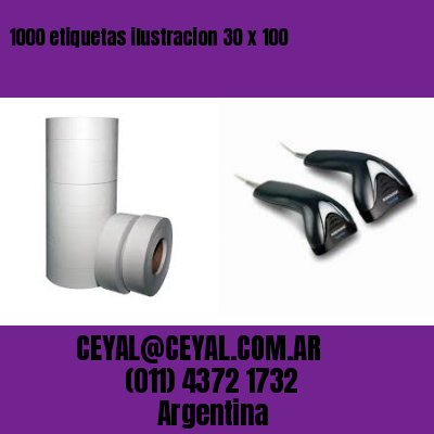 1000 etiquetas ilustracion 30 x 100
