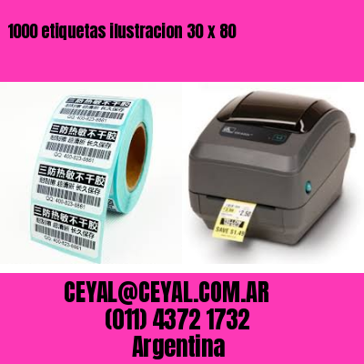 1000 etiquetas ilustracion 30 x 80