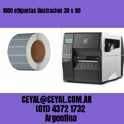 1000 etiquetas ilustracion 30 x 90