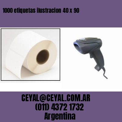 1000 etiquetas ilustracion 40 x 90