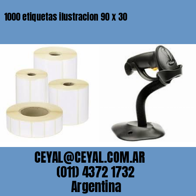 1000 etiquetas ilustracion 90 x 30