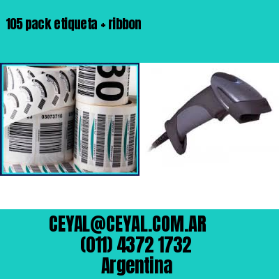 105 pack etiqueta   ribbon