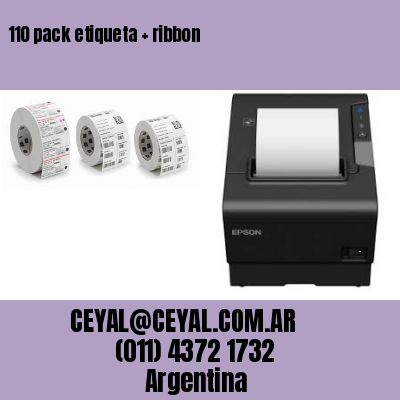 110 pack etiqueta   ribbon