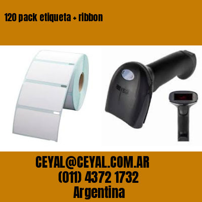 120 pack etiqueta   ribbon