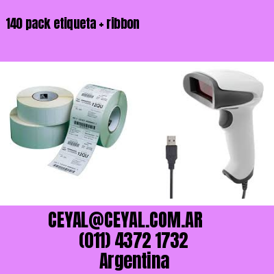 140 pack etiqueta   ribbon