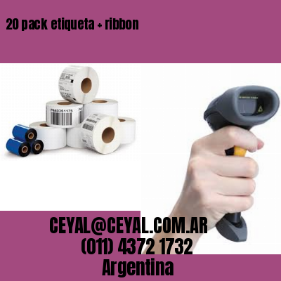 20 pack etiqueta   ribbon