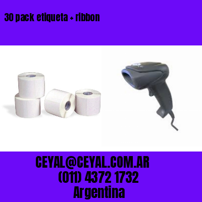 30 pack etiqueta   ribbon