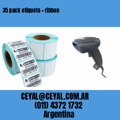 35 pack etiqueta   ribbon
