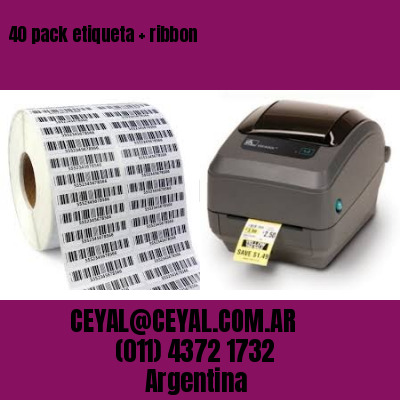 40 pack etiqueta   ribbon