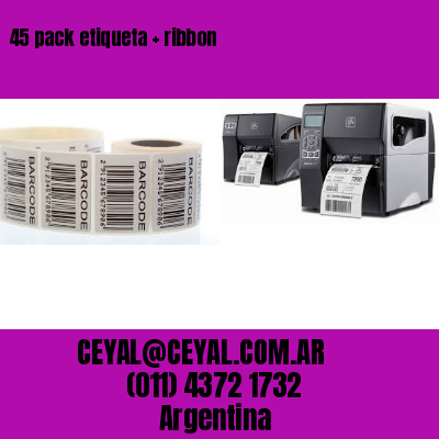 45 pack etiqueta   ribbon