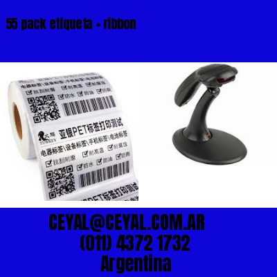 55 pack etiqueta   ribbon