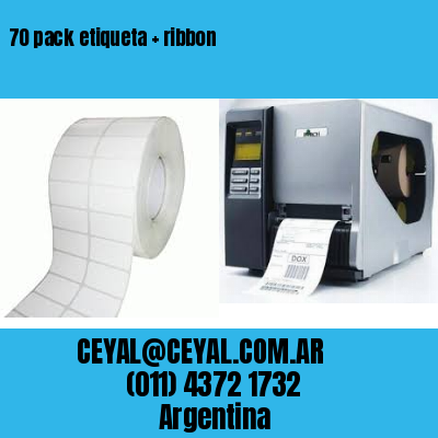 70 pack etiqueta   ribbon
