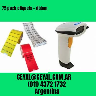 75 pack etiqueta   ribbon