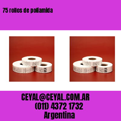 75 rollos de poliamida
