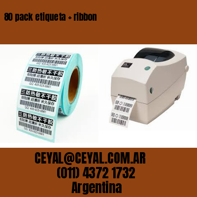 80 pack etiqueta   ribbon