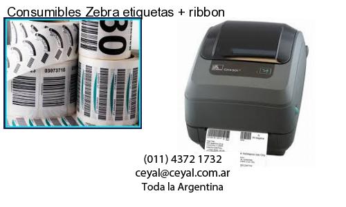 Consumibles Zebra etiquetas ribbon