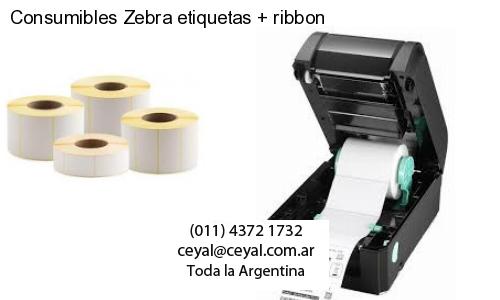 Consumibles Zebra etiquetas   ribbon