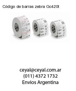 Código de barras zebra Gc420t