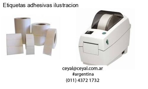 Etiquetas adhesivas ilustracion