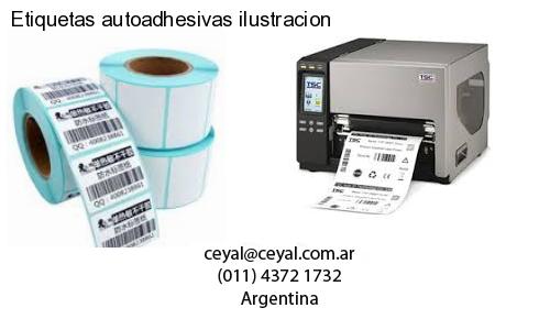 Etiquetas autoadhesivas ilustracion