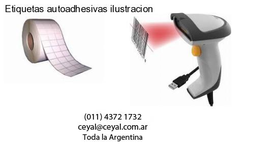 Etiquetas autoadhesivas ilustracion