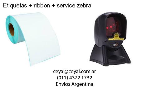 Etiquetas ribbon service zebra