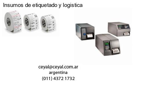 Insumos de etiquetado y logistica
