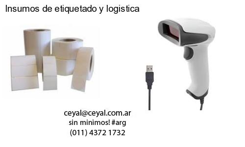 Insumos de etiquetado y logistica
