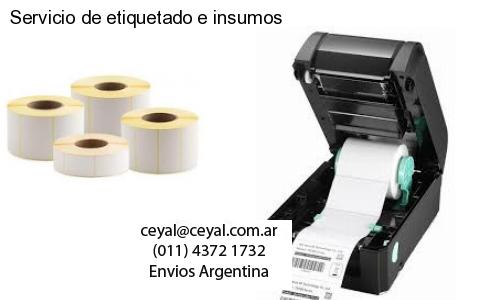 Servicio de etiquetado e insumos