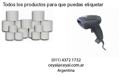 Todos los productos para que puedas etiquetar