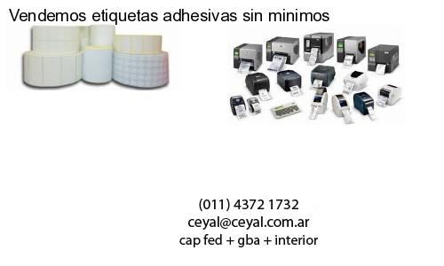 Vendemos etiquetas adhesivas sin minimos