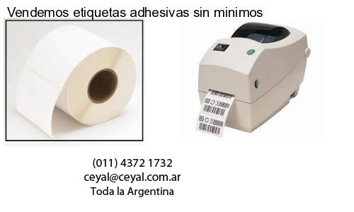 Vendemos etiquetas adhesivas sin minimos