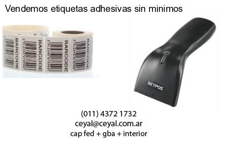 Vendemos etiquetas adhesivas sin minimos